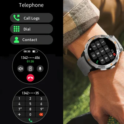 Outdoor Sport Smart Watch Men GPS 1.43'' AMOLED Screen Always Show Time Heart Rate Sport Waterproof BT Call Smartwatch 2025 New - Image 4