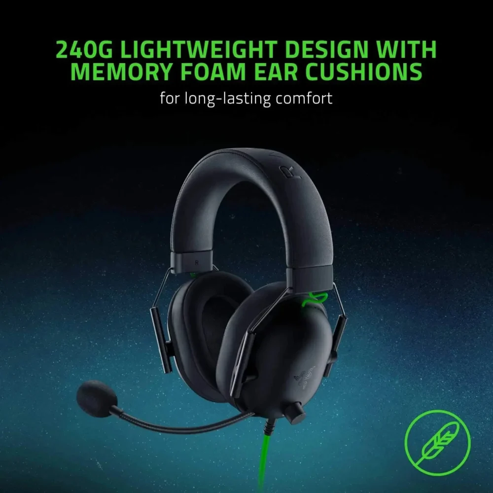 Razer BlackShark V2 X Wired Esports Headset Advanced Passive Noise Cancellation, 7.1 Surround Sound, Hyperclear Cardioid Mic - Image 5