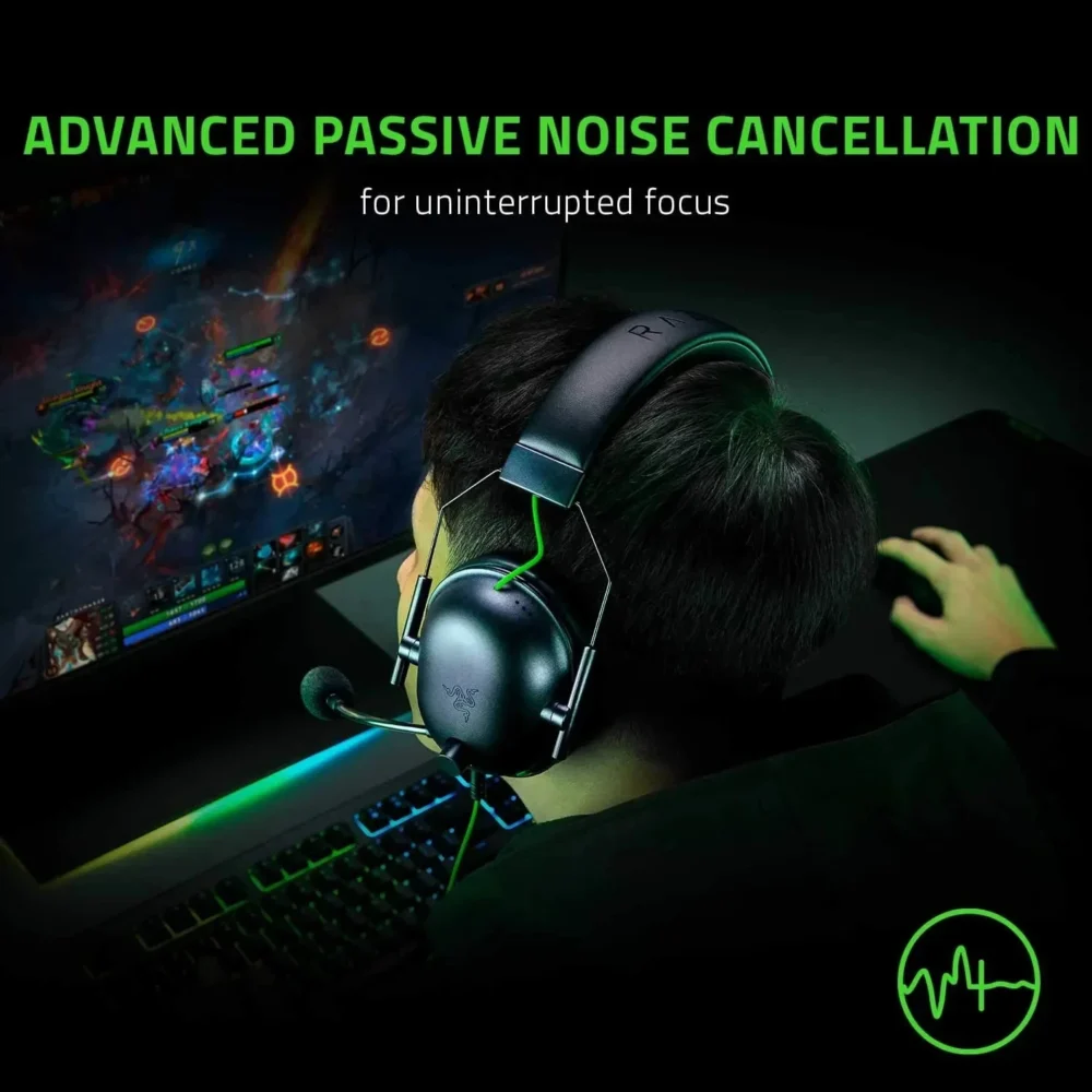 Razer BlackShark V2 X Wired Esports Headset Advanced Passive Noise Cancellation, 7.1 Surround Sound, Hyperclear Cardioid Mic - Image 4