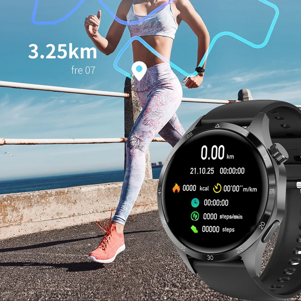 GT4 Pro NFC GPS Sport Smart Watch Men 360*360 AMOLED Screen Heart rate Bluetooth call IP68 Waterproof Smartwatch 2025New Watches - Image 5