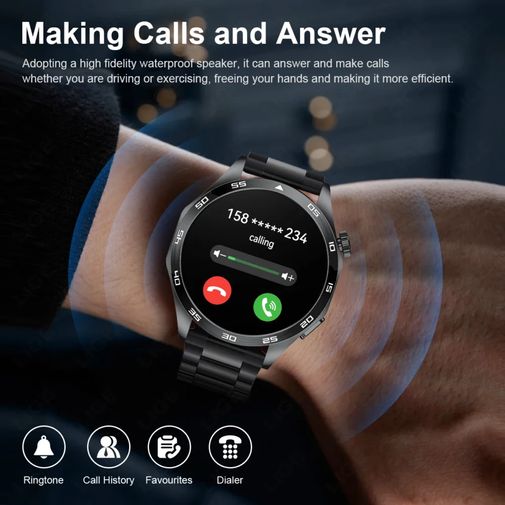 2025 New For Huawei Smart Watch Men Watch 4 Pro+ 1.50 Inch HD Screen Bluetooth Call ECG Heart Rate Health Monitoring Smartwatch - Image 2