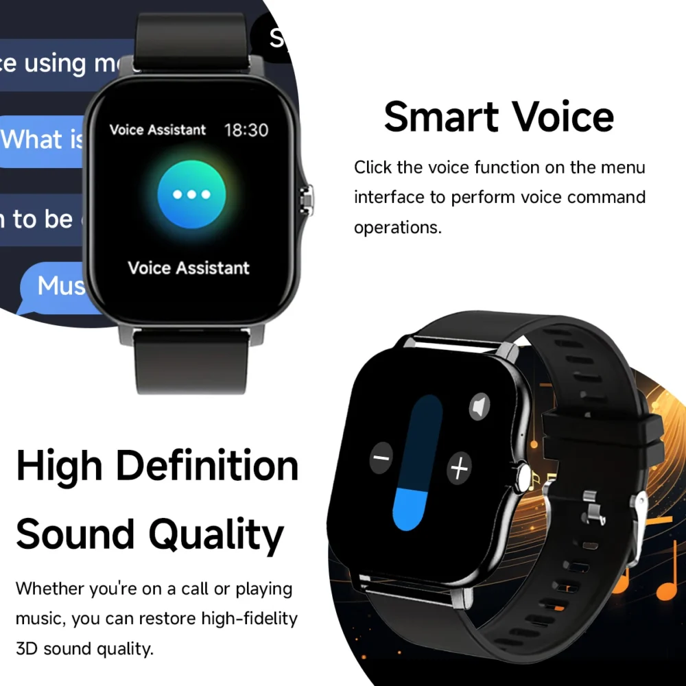 NEW Smartwatch 1.44'' Color Display Compatible With Android iPhone Smart Voice Bluetooth Call Music Control For Men Women Kids - Image 4