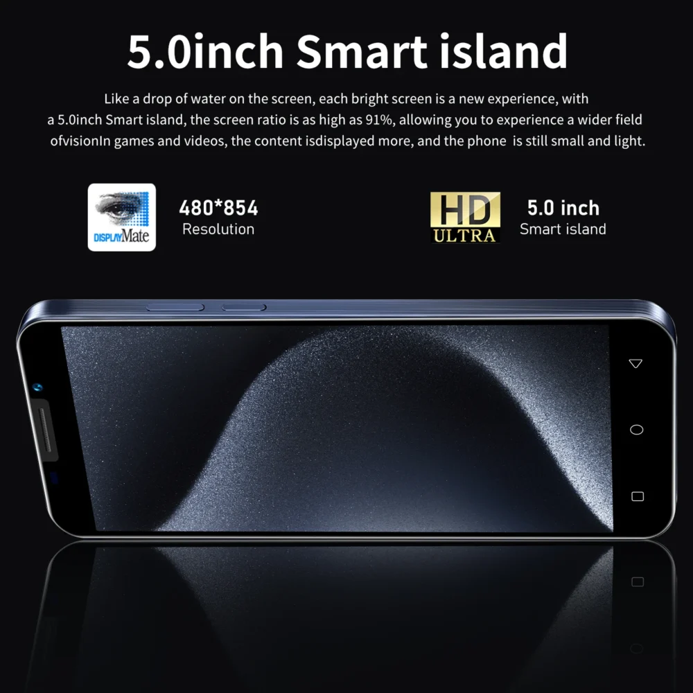 FUFFI-Note 16,Smartphone,5.0 inch,2+16GB ROM,Android,Dual SIM,2500mAh,Mobile phones,Dual SIM,Google Play Store,Cellphones - Image 3