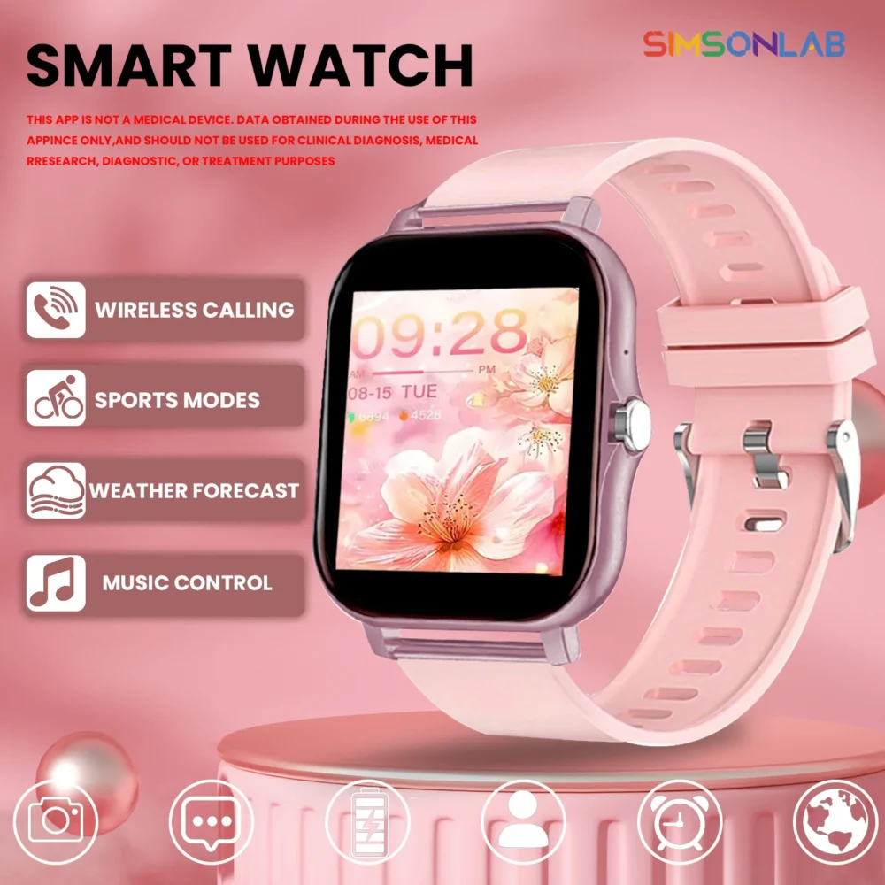 NEW Smartwatch 1.44'' Color Display Compatible With Android iPhone Smart Voice Bluetooth Call Music Control For Men Women Kids