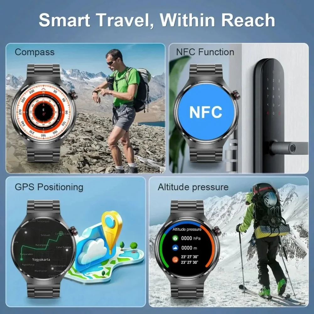 New For Huawei Watch4 PRO Smart Watch Men Watch 4 Pro AMOLED HD Screen Bluetooth Call NFC GPS Heart rate waterproof SmartWatch - Image 3
