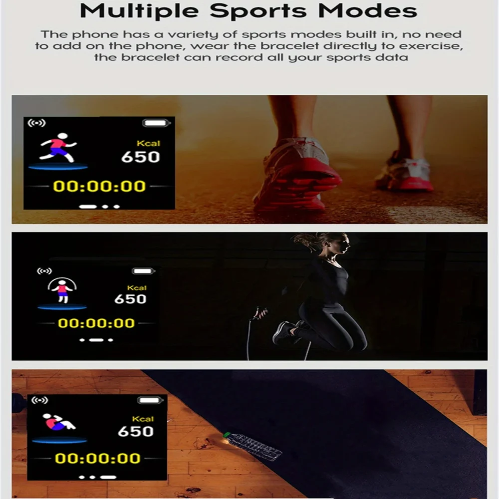 Smart Watch For Men Women Wristwatch Bluetooth Connect Phone Music Player Fitness Sport Bracelet Health Monitor Digital Watches - Image 4