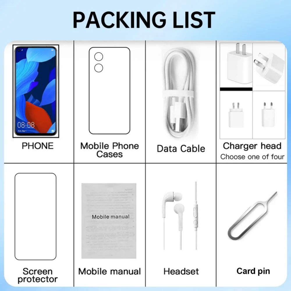HUAWEI Nova 5T Smartphones Android Google Play Store 48MP Camera 6.26 inch 128GB 256GB ROM Mobile phones 4G Network Cell phone - Image 6