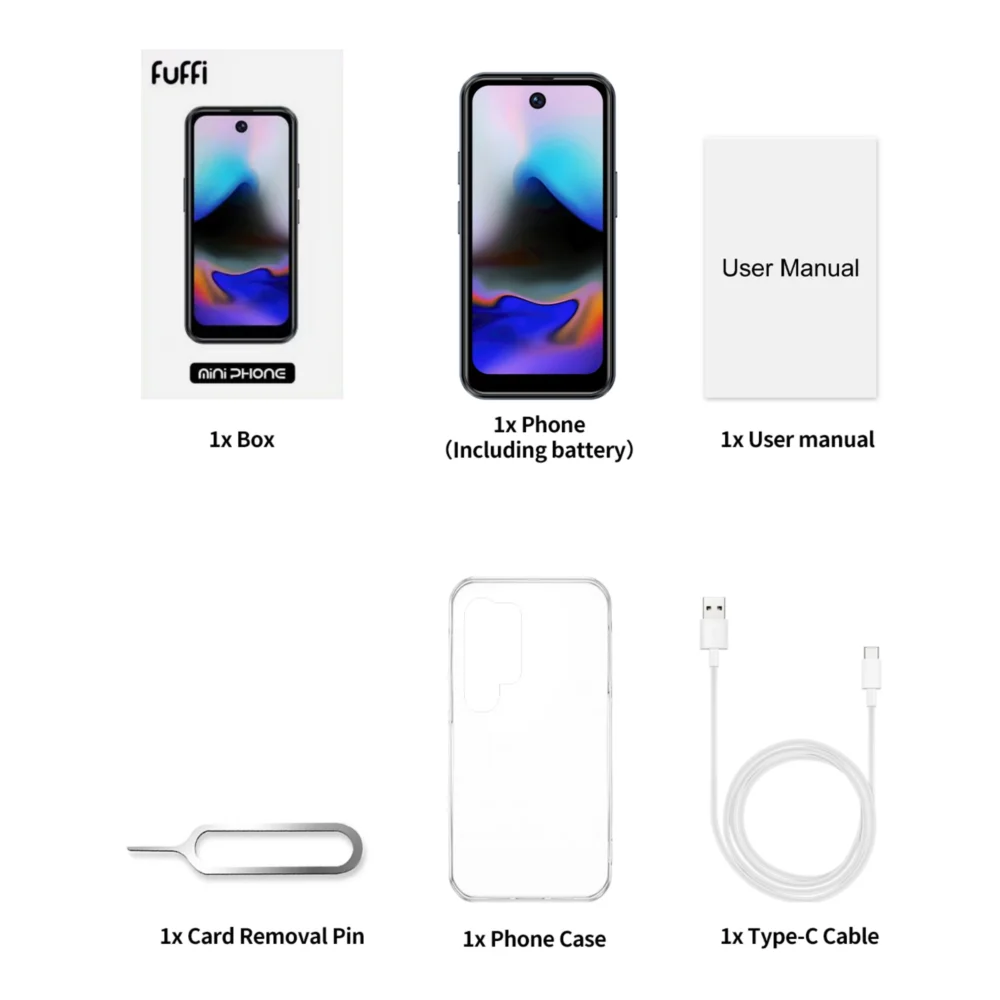 FUFFI-X7 Pro Mini Smartphone,4G Network,3.75 inch,2+16GB ROM,Android 10.0,Mobile phones,Google Play Store,2400mAh,Cellphones - Image 5