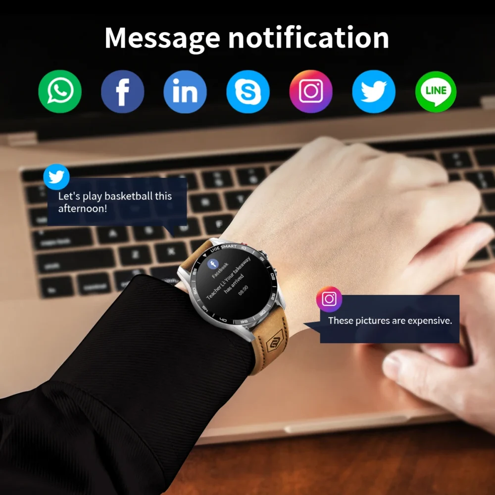 LIGE 2024 New Rugged Military GPS Smart Watch Men AMOLED HD Screen Heart Rate Bluetooth Call Waterproof Outdoor SmartWatch - Image 4