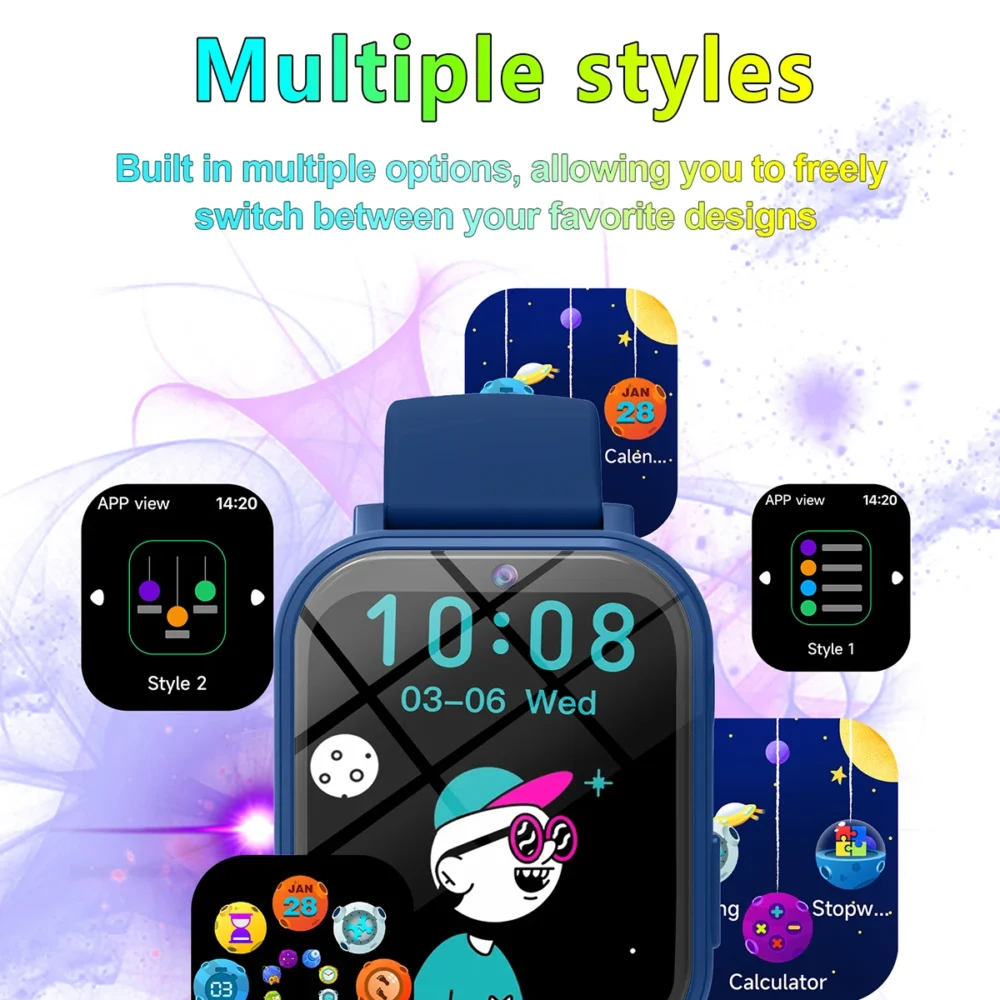 Kids Smart Watch Children's Game Watch HD Screen Camera Step Counter Sleep Monitoring Alarm Waterproof SmartWatch For Boys Girls - Image 5