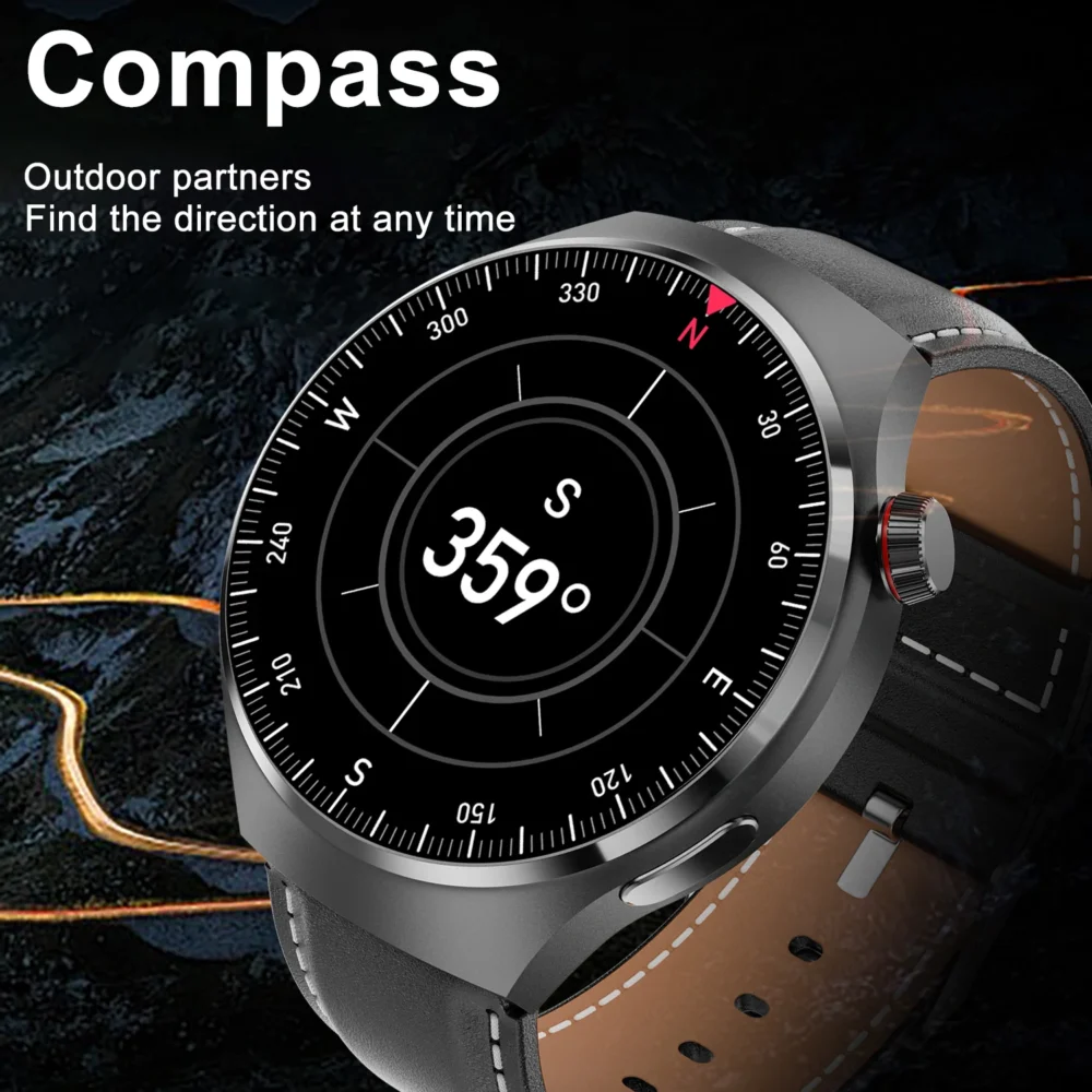 GT 4 PRO Smart Watch Men 360*360 AMOLED HD Screen Bluetooth Call SmartWatch Heart rate Blood oxygen NFC GPS Track Sport Watches - Image 3