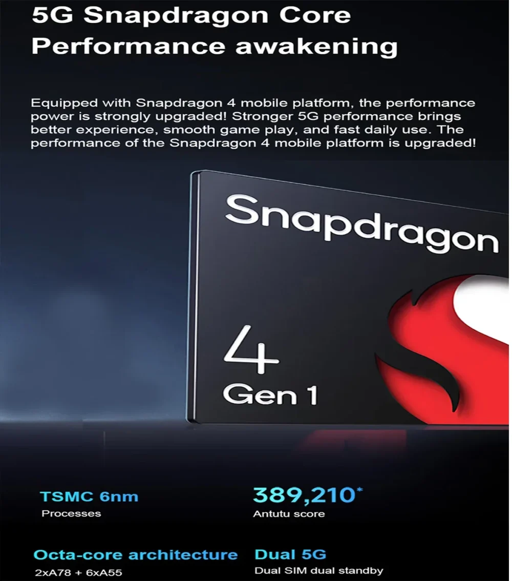 Global Rom Xiaomi Redmi Note 12 5G Smartphone 128GB/256GB 6.67'' GOLED Display 120Hz Snapdragon 4 Gen1 48MP Dual Camera 33W used - Image 5