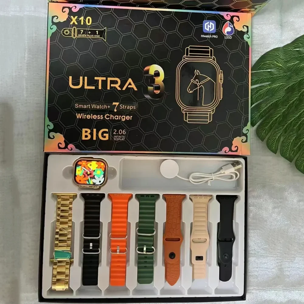 7+1 Smart Watch X10 Ultra 3 Sport Watch for men Women Bluetooth Phone Call SmartWatch DIY watch Faces Waterproof Smart Bracelet - Image 2