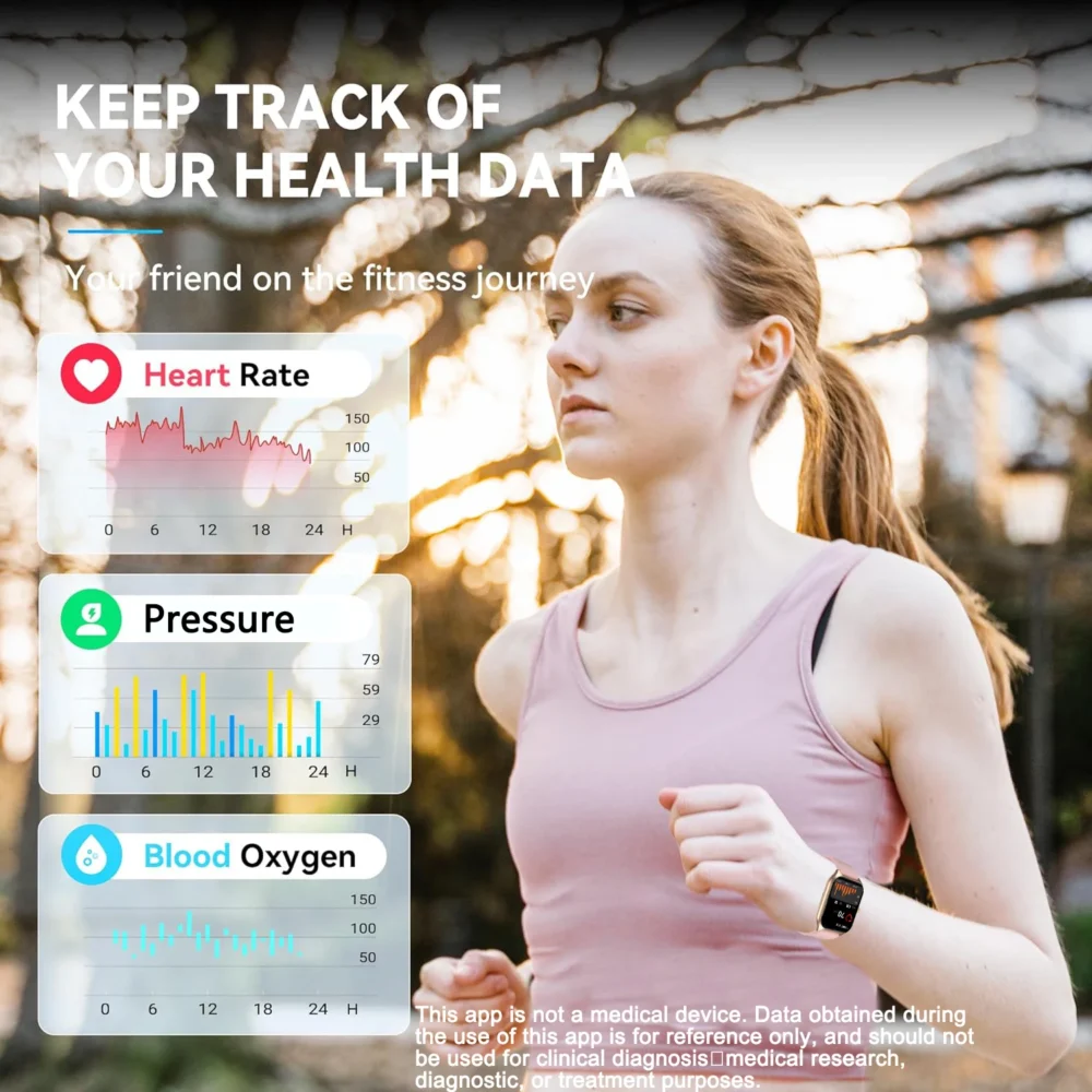 AI Voice Assistant Smart Watch for Men Women, 1.96'' HD Screen Activity Trackers with 100+Sports/ Sleep/ Heart Rate Monitor - Image 5
