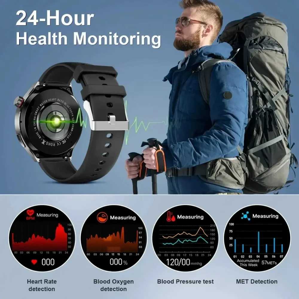New For Huawei Watch4 PRO Smart Watch Men Watch 4 Pro AMOLED HD Screen Bluetooth Call NFC GPS Heart rate waterproof SmartWatch - Image 4