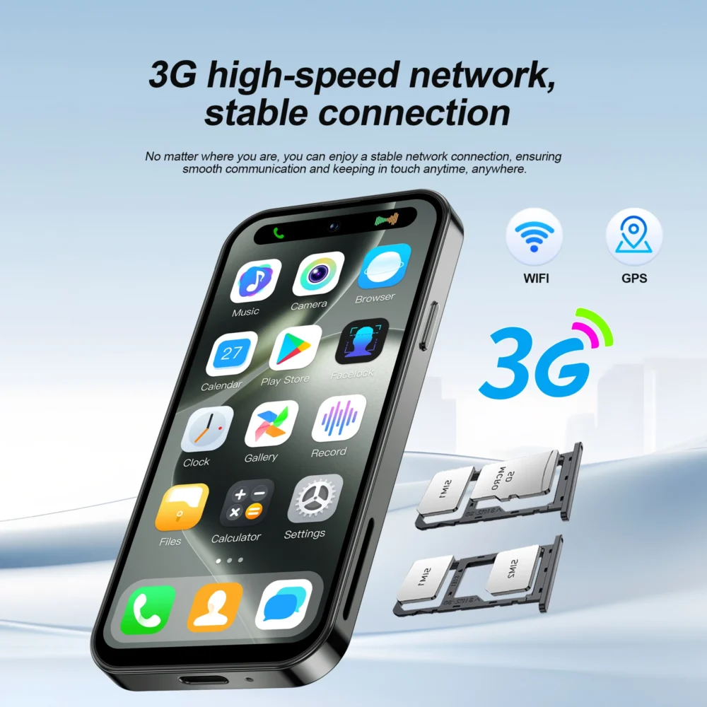 2025 SERVO S16 Mini 4.0" Smartphone Android 10.0 3G WCDMA 2GB+16GB 5MP Camera Play Store WiFi Hotspot Super Small Phones Type-C - Image 4