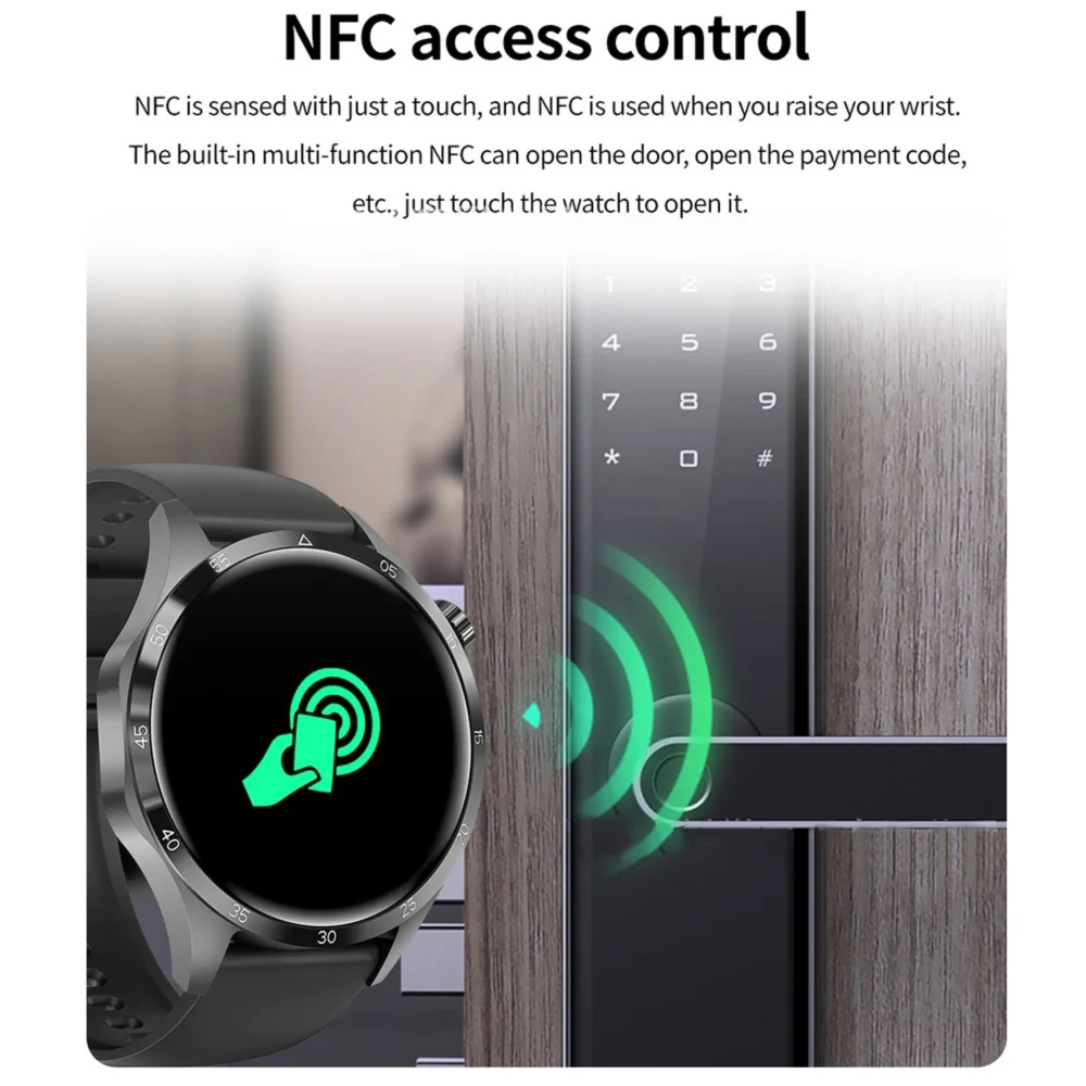 GT4 Pro NFC GPS Sport Smart Watch Men 360*360 AMOLED Screen Heart rate Bluetooth call IP68 Waterproof Smartwatch 2025New Watches - Image 2