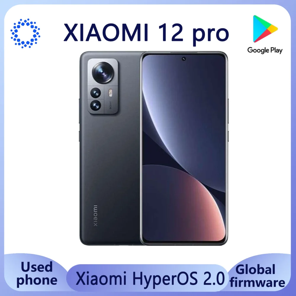 Xiaomi Mi 12 pro 5G hyperOS 2.0 256GB/12GB RAM | Snapdragon 8 Gen1 | 6.73" AMOLED 2K 120Hz | 50MP Triple Camera used phone