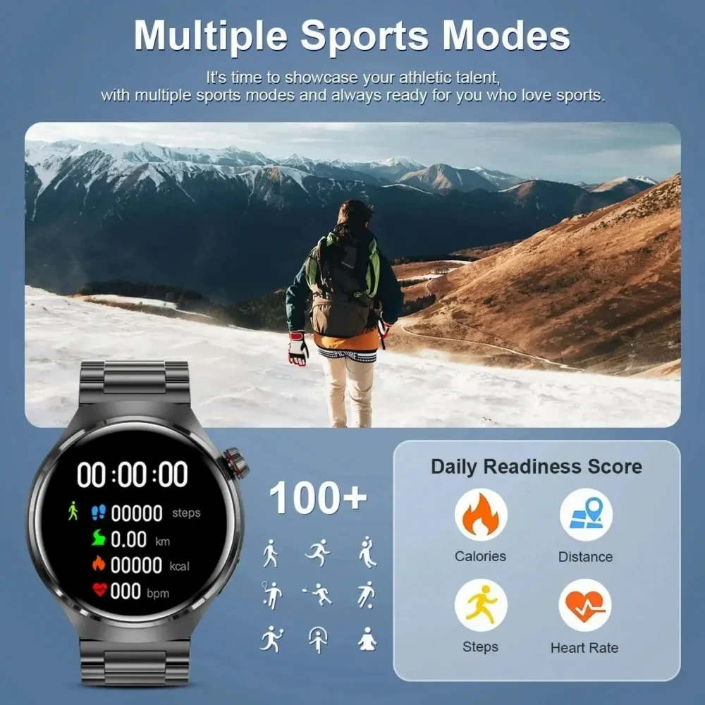 New For Huawei Watch4 PRO Smart Watch Men Watch 4 Pro AMOLED HD Screen Bluetooth Call NFC GPS Heart rate waterproof SmartWatch - Image 5
