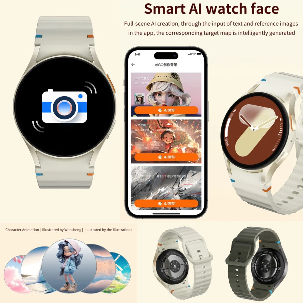 2025New Original For Samsung Galaxy Watch 7Ultra Smart Watch GPS Sports Track AMOLED HD Screen BT Call healthy motion Smartwatch - Image 4