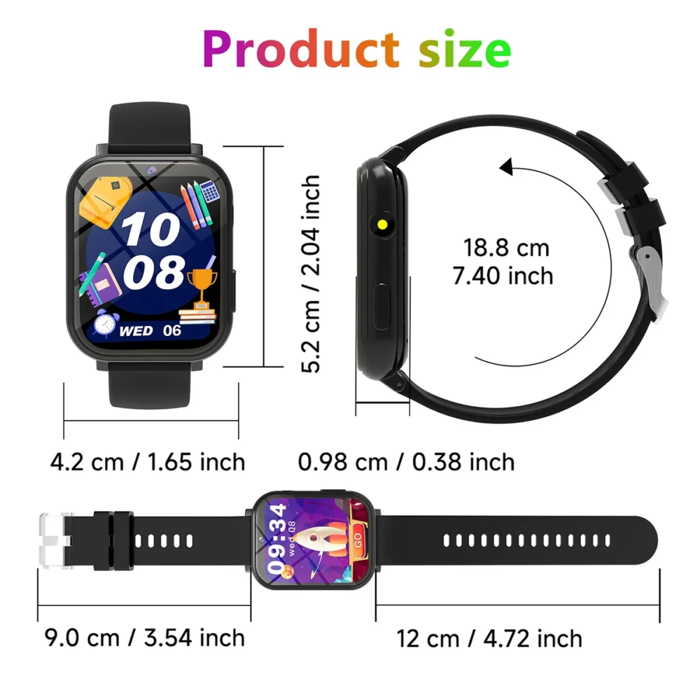 Kids Smart Watch Children's Game Watch HD Screen Camera Step Counter Sleep Monitoring Alarm Waterproof SmartWatch For Boys Girls - Image 6