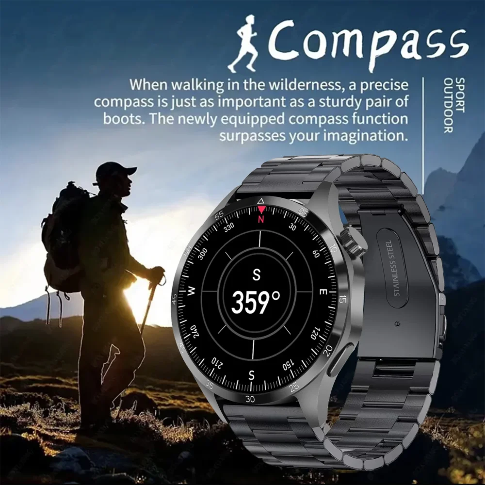 GT4 Pro NFC GPS Sport Smart Watch Men 360*360 AMOLED Screen Heart rate Bluetooth call IP68 Waterproof Smartwatch 2025New Watches - Image 6