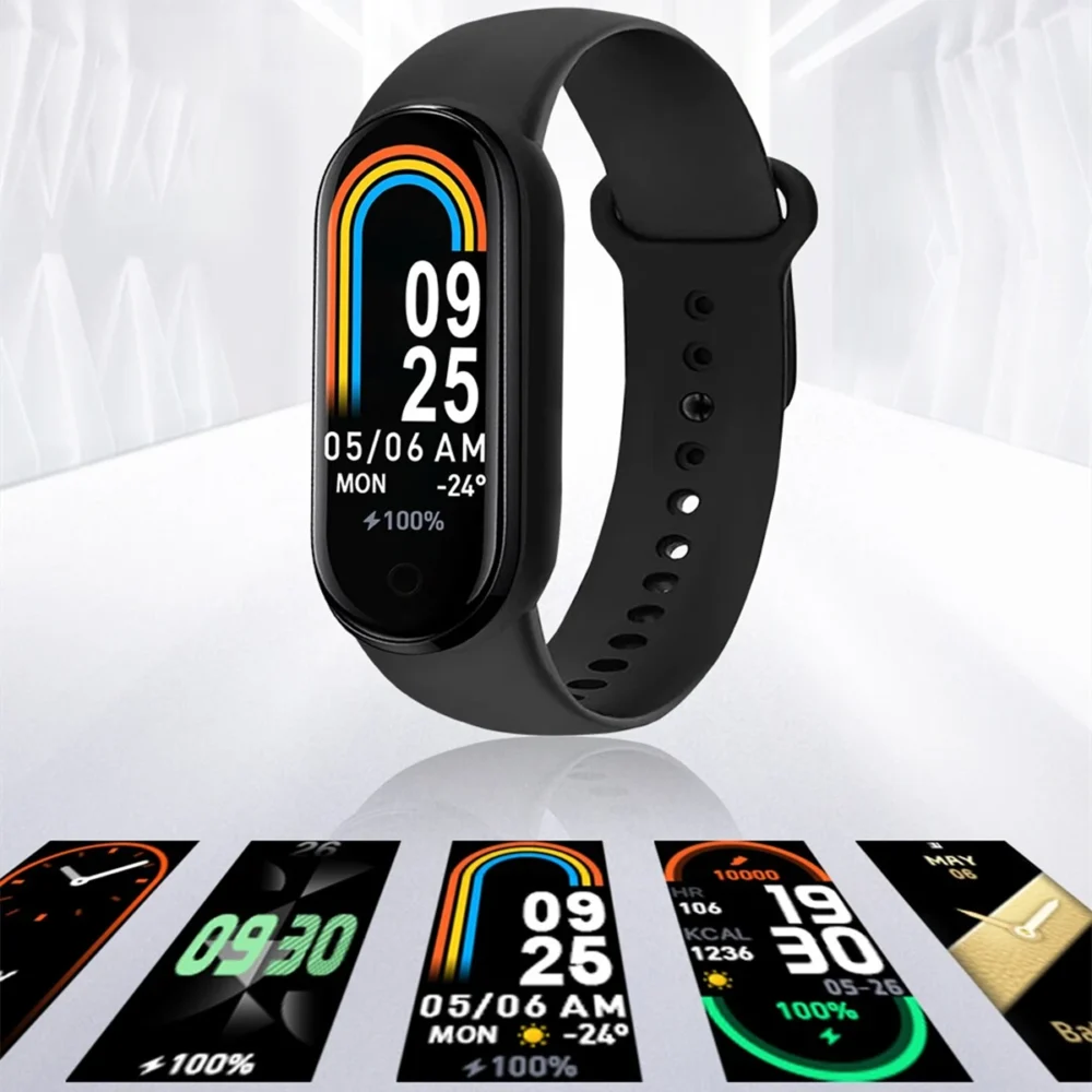 Sports Smart Watch Music Control Fitness Calorie Track Bracelet Phone Information Remind Steps Bluetooth Smart Watches M8 Band - Image 6