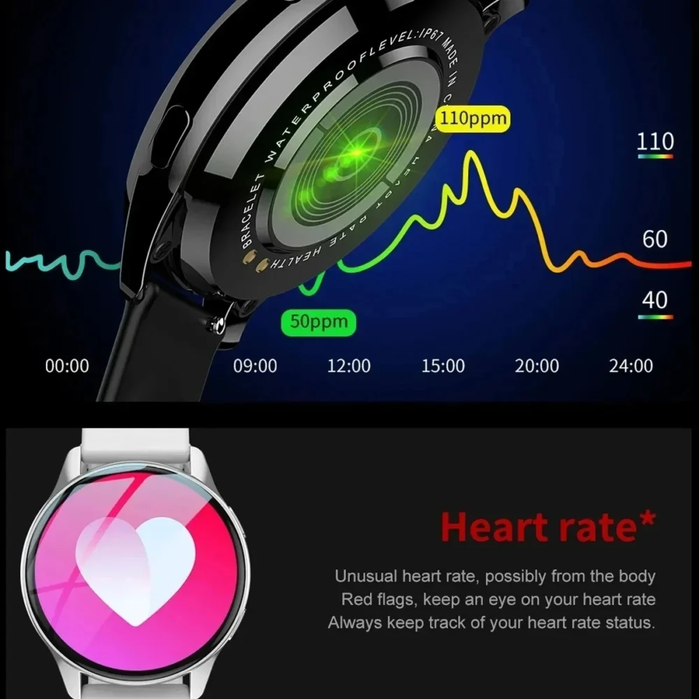 LIGE New Smart Watch 2025 Wireless Charging Smartwatch Bluetooth Calls Watches Men Women Fitness Bracelet Custom Watch Face +Box - Image 4