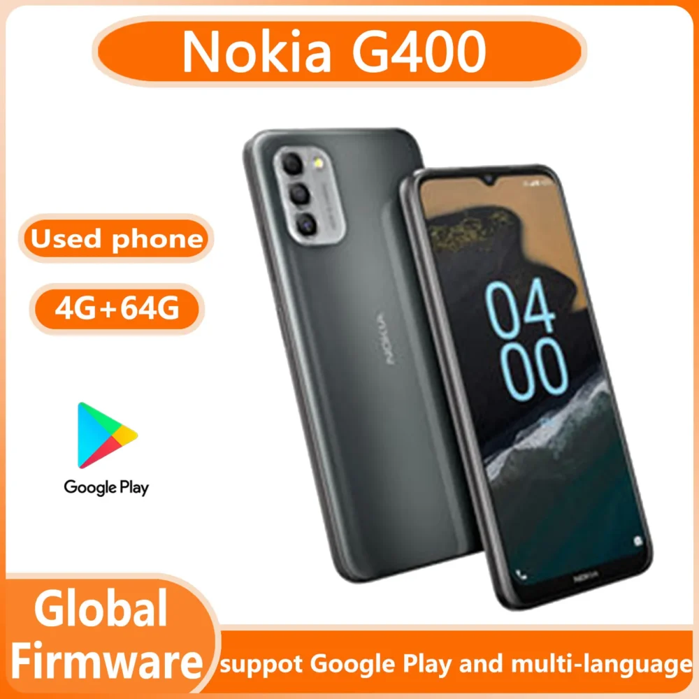Nokia G400 5G SmartPhone CPU Qualcomm Snapdragon 480 plus 5000mAh Battery 48MP Camera unlocked used phone