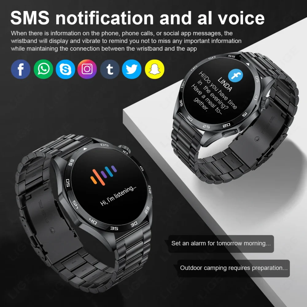 2025 New For Huawei Smart Watch Men Watch 4 Pro+ 1.50 Inch HD Screen Bluetooth Call ECG Heart Rate Health Monitoring Smartwatch - Image 4
