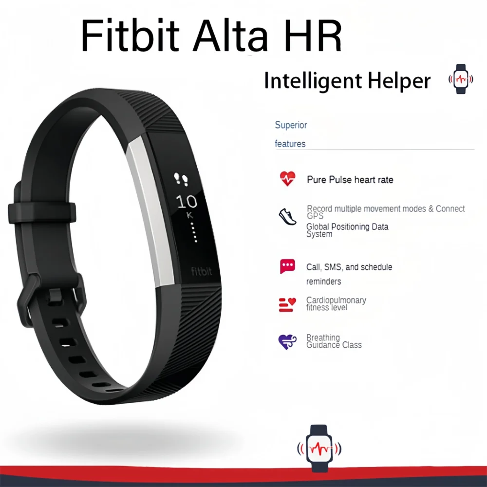 Fitbit Alta HR smart sports watch/wristband heart rate pedometer fitness calorie sleep monitoring information reminder - Image 2