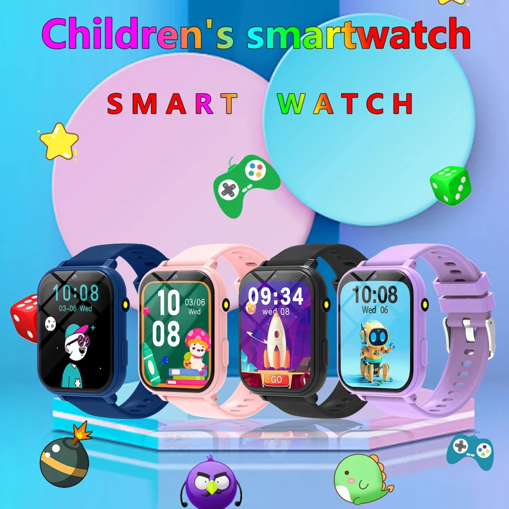 Kids Smart Watch Children's Game Watch HD Screen Camera Step Counter Sleep Monitoring Alarm Waterproof SmartWatch For Boys Girls - Image 3