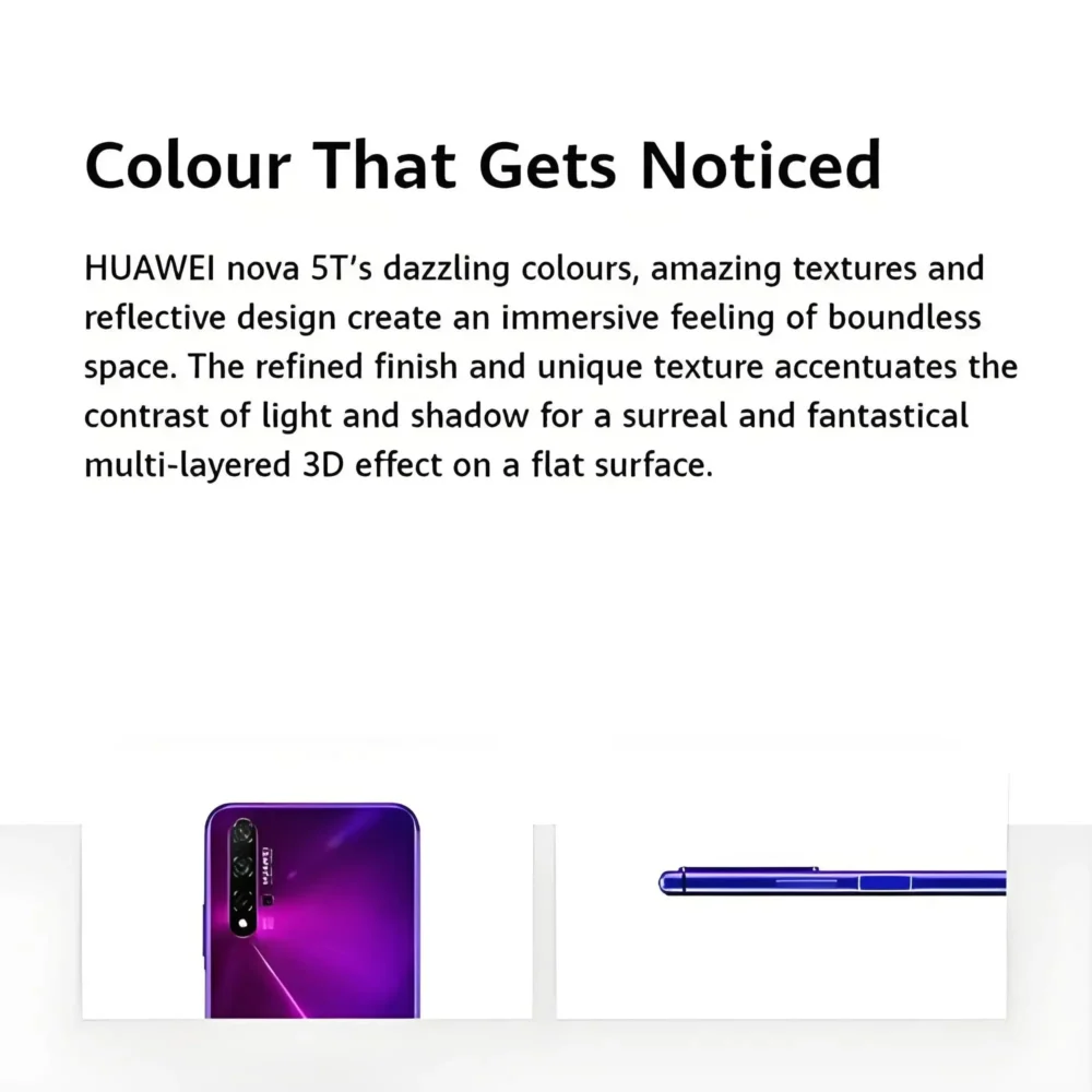 HUAWEI Nova 5T Smartphones Android Google Play Store 48MP Camera 6.26 inch 128GB 256GB ROM Mobile phones 4G Network Cell phone - Image 4
